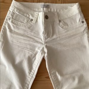 Seven Brand cropped distressed jeans.  Beautiful